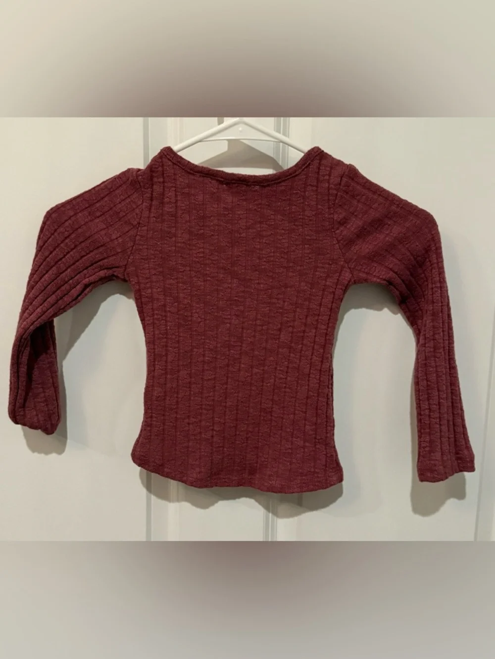 OshKosh B'gosh Ribbed Long Sleeve Top - Maroon